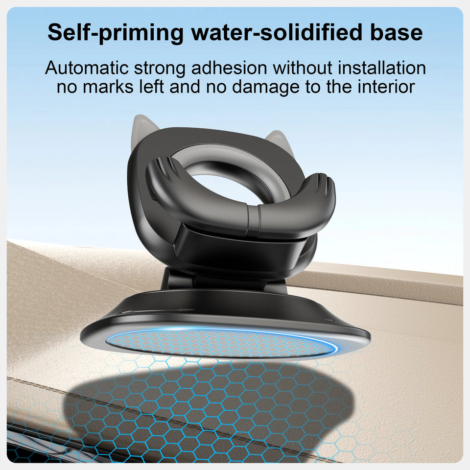 360 Degree Rotating Non-Slip Car Phone Holder Mat Dashboard Cell Phone Stand Compatible with All Smartphones