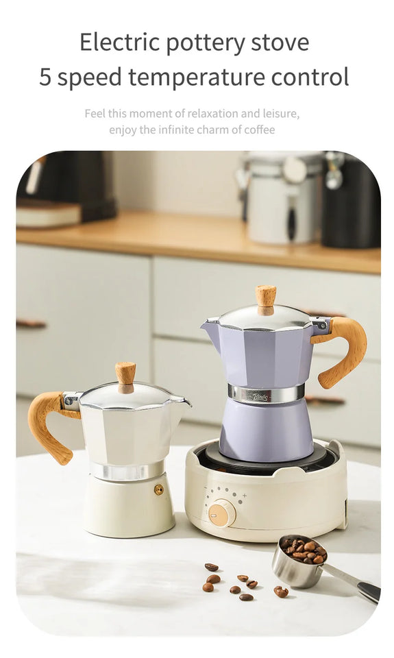 Bincoo Coffee Moka pot Classic Italian Espresso Maker Extraction Hand Brewing coffee Pot Barista Coffee Machine Coffee Utensil