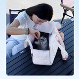 Pink Lace Cat Carrier Pet Backpack Breathable Small Dog Bag Shoulder Handheld Outing Pet Seat Carrier Pack Puppies Breathable