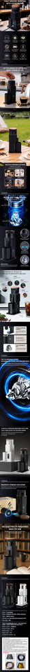 Coffee Grinder Electric Coffee Grinder Portable Coffee Bean Grinder USB Rechargeable Burr Mill  Home Kitchen Christmas Gift