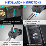 Quick Charge 3.0 USB Socket Outlets usb 12v automotiva car usb charger fast charge QC3.0 Car Socket Adapter for RV Boat