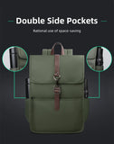 HK Men's Fashion 15.6" Laptop Backpack Waterproof Work Backpacks Teenage Student Charging Travel Shoulder Bag Women's Backpack