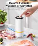 Easy One-Hand Automatic Operation Handheld Vacuum Sealer  Portable vacuum sealer Avoid cross contamination of food +100 pcs