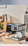 Cafelffe Espresso Coffee Machines Stainless Steel with Milk Frother Steam Wand Semi-Automatic Cappuccino maker 20Bar cafetera