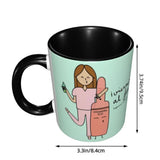 Pink Doctor Nurse Coffee Mugs DIY Customized Enfermera En Apuros Ceramic Milk Tea Mug Cup