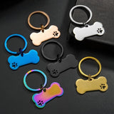 Personalized Engraved High-Quality Dog Tag Bone-Shaped Collar Pendant with Name Phone Number Custom Pet Identification Accessory