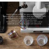 MUVNA Glass Coffee Cup 100ml 160ml 220ml 320ml Espresso Cups Coffee Accessories Anti-Scald Coffee Mugs Glass Transparent Gray