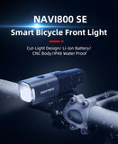 New Enfitnix Navi800SE Usb Rechargeable Road Mountain Bike Light Smart Headlights Smart Headlights 800 Lumens Long Life Time