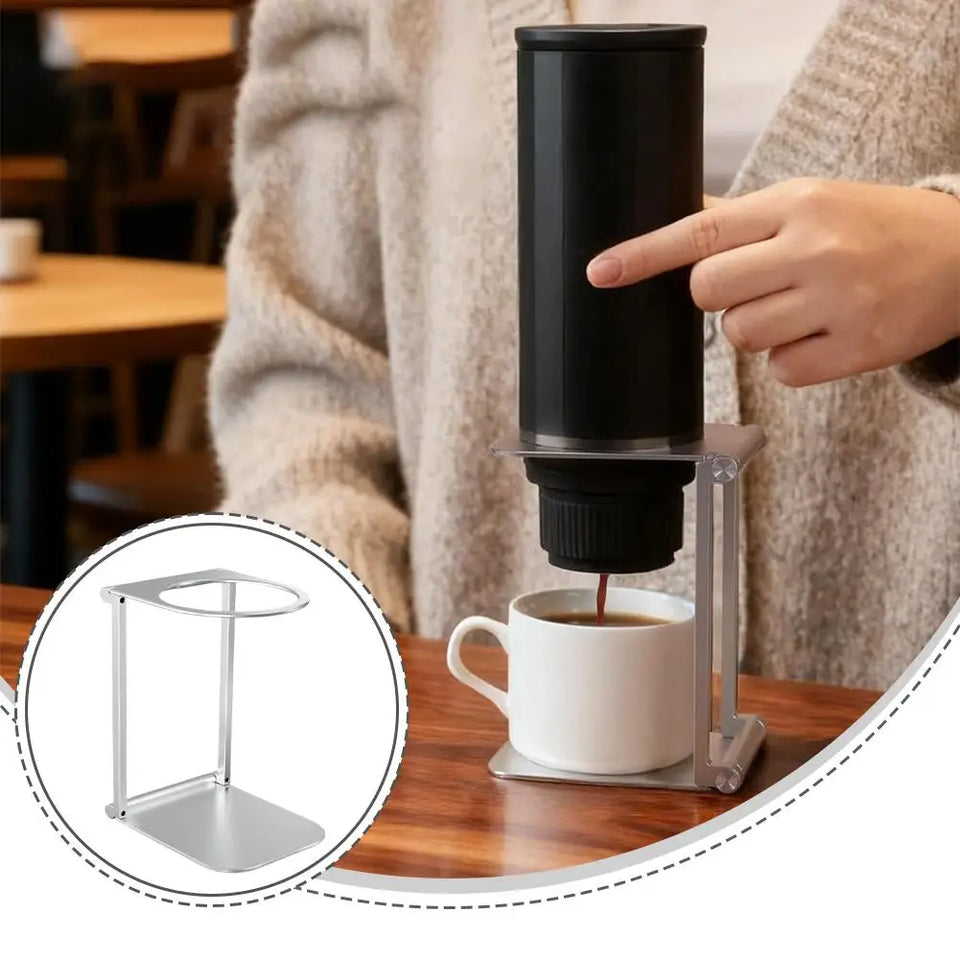 Foldable Portable Aluminum Alloy Coffee Drip Stand Universal Fit Espresso Machine Hand Pour-Over Maker for Camping Travel