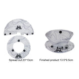 Outdoor Lightweight Folding Tableware Portable Bowl Plates Coffee Filter Funnel Cup Heatproof Food-Grade Tableware Easy to Clean