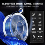 SUNLU Silk PLA PLUS 3D Filament 1.75mm Double Colors Silk Textures Pla+ Gradient Colors Filament for Most FDM 3D Printer 3KG