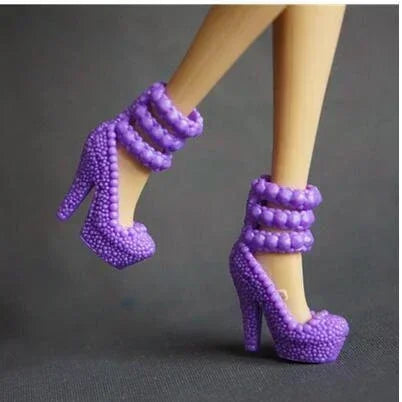 Doll toy accessories shoes high heels black shoes for your BB dolls BBIA31