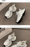 Women's New Chunky Sneakers Women Autumn Breathable Mesh Casual Shoes Sneakers Tennis Female Platform Lace Up Vulcanized Shoes