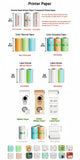 New 10 Roll Sticker Paper for Mini Printer Label Sticker Paper Color Thermal Paper Width for Label Maker Printers Photo Printing