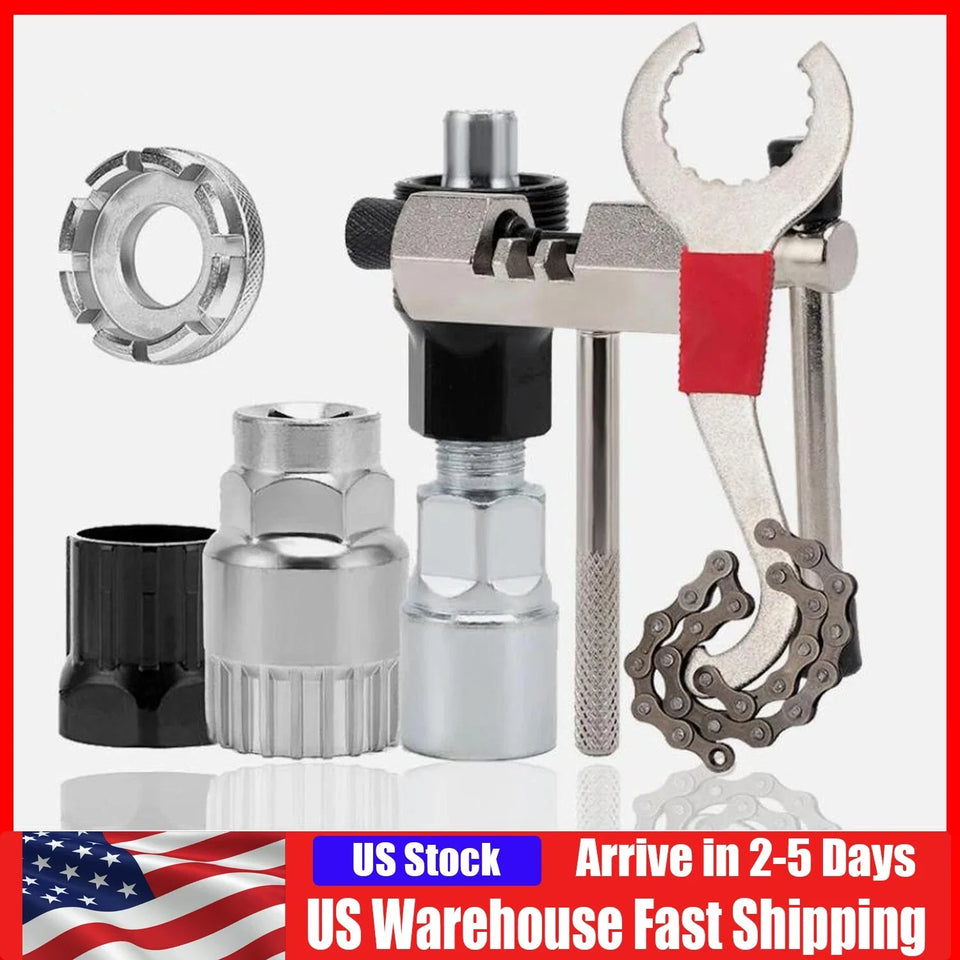Bicycle Repair Tool Kits MTB Road Bikes Maintenance Tools Bracket Chain Breaker Flywheel Remover Cutter Crank Puller Bike Wrench