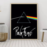 P-Pink-k F-Floyd Band Poster Self-adhesive Art Waterproof Paper Sticker Coffee House Bar Room