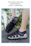 Summer Men's Sandals Beach Shoes Handmade Breathable Design Wading Casual Beach Shoes Lightweight Soft Bottom Outdoor Sandals