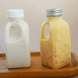 1PC Transparent Kids Water Bottle Plastic Juice Bottle PET Milk Beverage Bottle With Lid Camping Hiking Drinkware