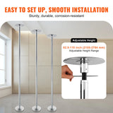 SucceBuy Professional Dancing Pole Spinning Static Dancing Pole Kit Portable Removable Pole 45mm Heavy-Duty Stainless Steel Pole