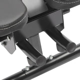 Ab Machine Foldable Abdominal Exercise Equipment Carbon Steel Foam ABS Black 3 Gears 0-180° Rotation LED Display Home Gym