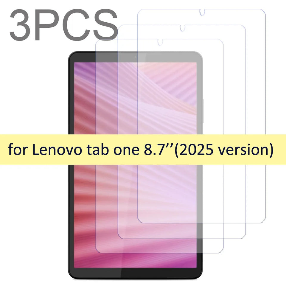 3PCS screen protector for Lenovo tab one 8.7'' tablet (2025 version)/Lenovo tab K9 tempered glass protective film