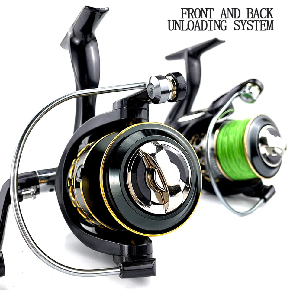 Spinning Fishing Reel 2000-7000 All Metal Spool 8-10KG Power Hard Gear Light & Tough Body Smooth Long Casting Coil