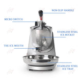 ITOP Ice Crusher Small Commercial Ice Shaver Stainless Steel Shaved Ice Machine Snow Cone Maker