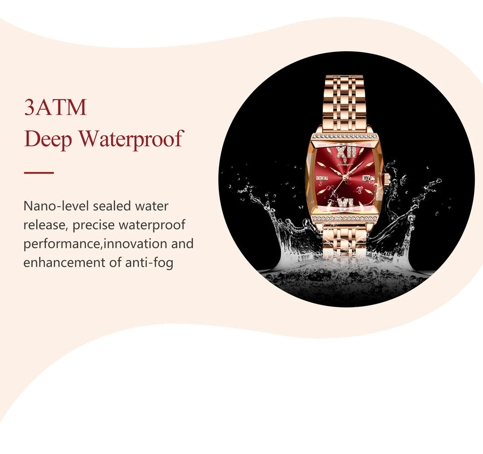 POEDAGAR Fashion Watch For Woman High Quality Waterproof Date Elegant Ladies Watch Stainless Steel Original Women Quartz Watches