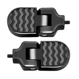 1 Pair Bicycle Folding Rear Pedal Anti Slip Aluminum Alloy Folding Footrest Mountain Bike Foot Pegs Rear Pedals