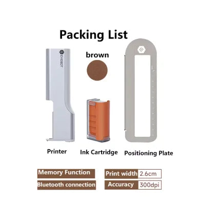 Coffee Latte Inkjet Printer Handheld EVEBOT Printpen Print Size 26*1000 MM DIY Custom Printing With Auxiliary Ruler for Cafes