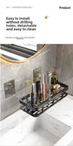 Rustproof Aluminum Bathroom Shelf – No-Drill Over-Tub or Corner Storage for Toiletries & Shower Essentials