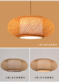 Bamboo Artwork Chandelier Lantern Tea Room Restaurant Restaurant Hot Pot Restaurant Japanese Style Retro Zen