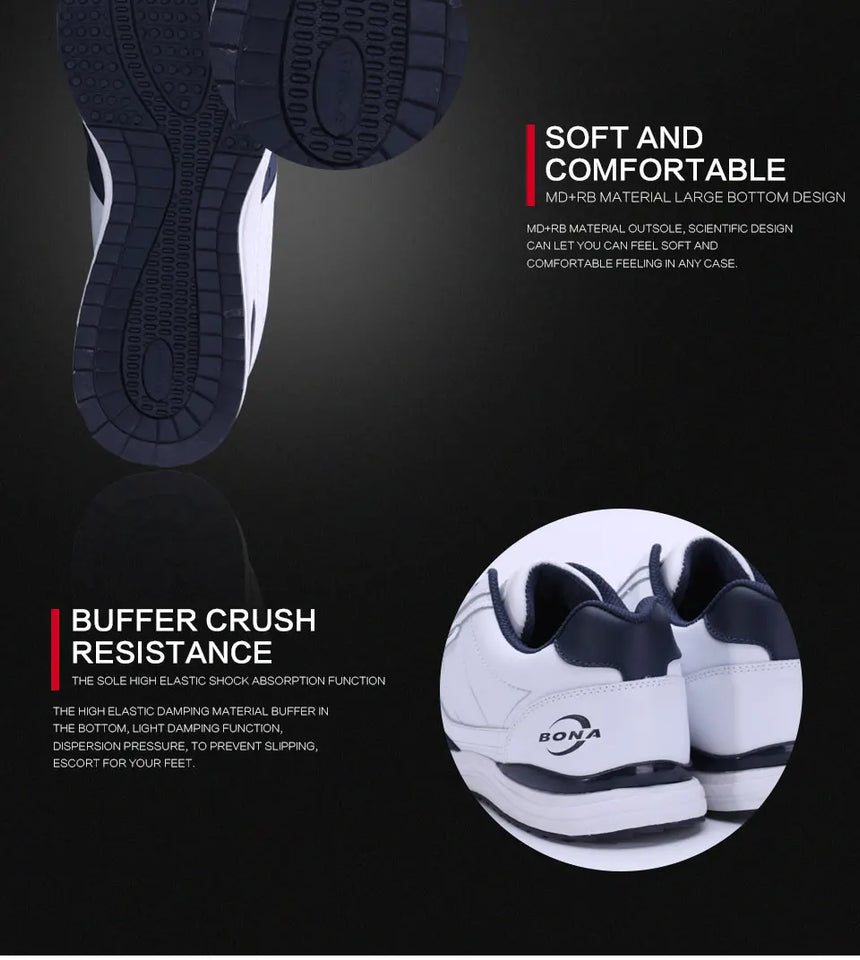 BONA New Popular Style Men Casual Shoes Lace Up Comfortable Shoes Men Soft Lightweight Outsole Hombre