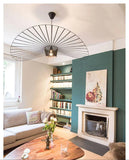 Italian Nordic Straw Hat Pendant Light Restaurant Art Living room Designer Industrial Retro Restaurant Kitchen Hanging Lights