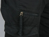 Camping Hiking Pants Men Cargo   Cotton Overalls Straight  Trousers Multi-Pocket Baggy  Slacks Pants