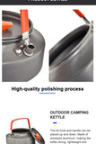 Widesea 1.1L 2L1.5L Camping Water Kettle Outdoor Coffee Kettle Tableware Picnic Set Supplies Equipment Utensils Tourism Cookware