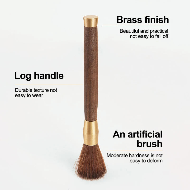 Coffee Grinder Cleaning Brush Wooden Handle Espresso Brush Dusting Coffee Powder Brush Home Kitchen Tool Coffee Accessories