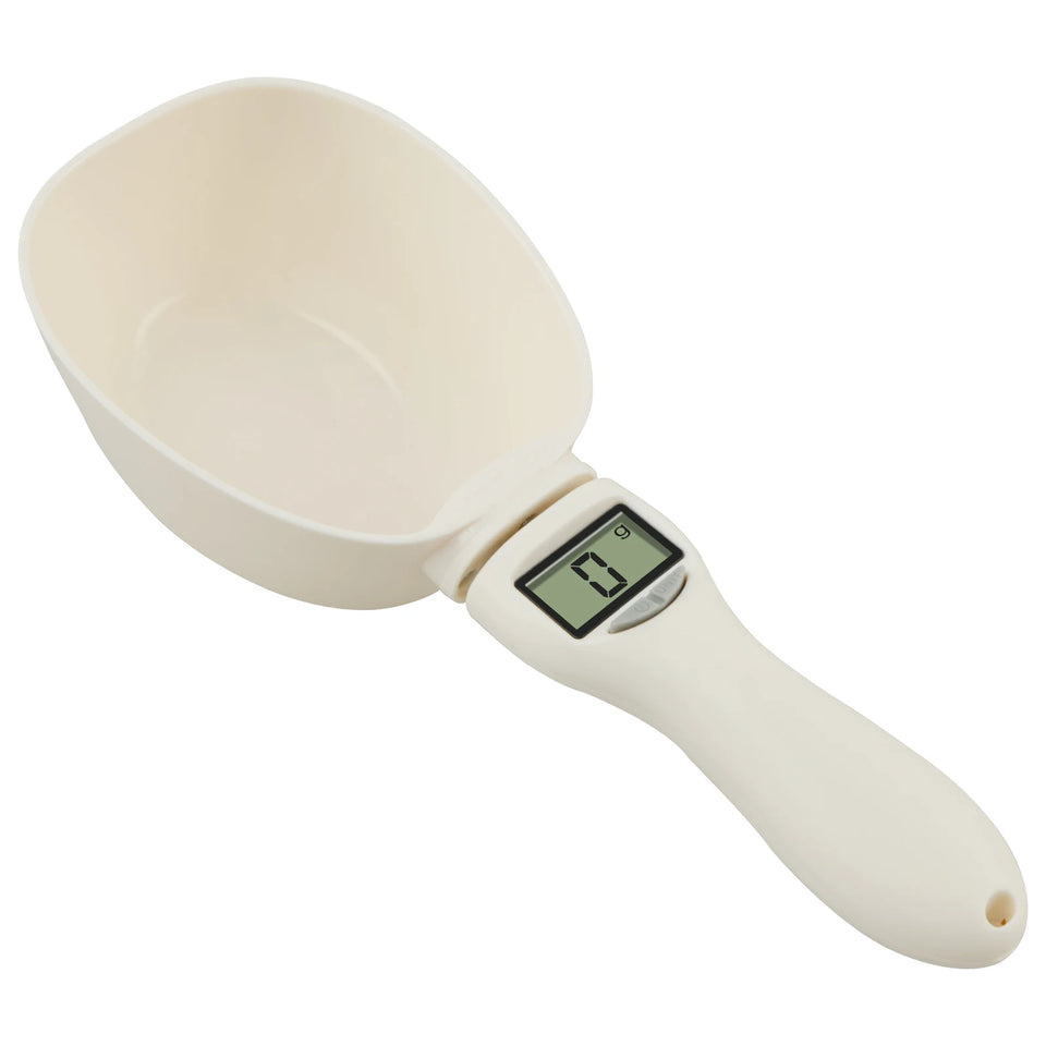 Pet Food Measuring Scoop with LED Display Feeding Spoon Kitchen Scale Portable Daily Meals Pet Dog Food Gadgets for Kitchen