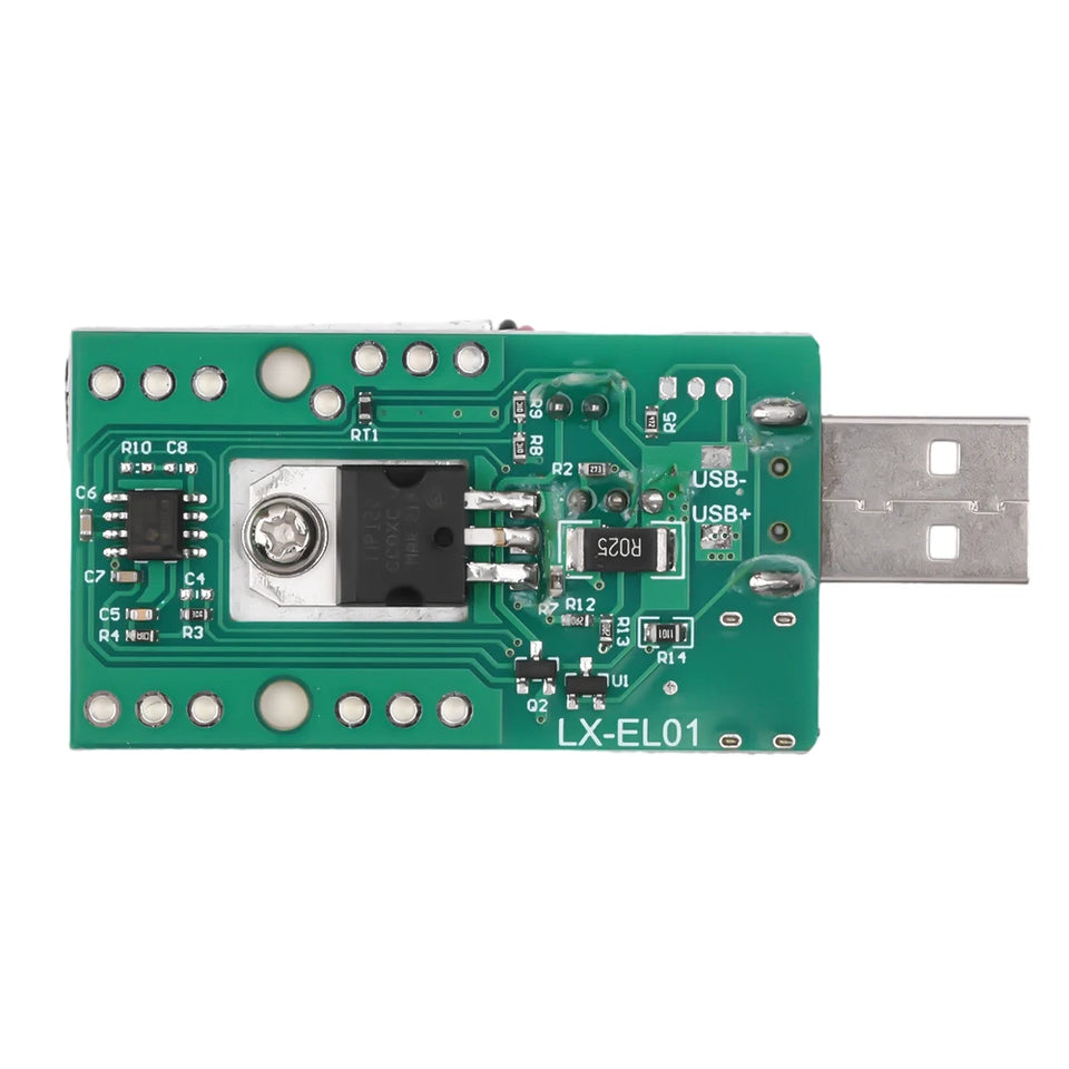 18W 22.5W Electronic Test Load Resistor USB Interface Battery Discharge Capacity Tester with Fan Adjustable Current Module Tool