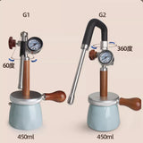Pneumatic 4bar Milk Frother Pneumatic Coffee Machine Steam Milk Frother Outdoor Travel Steam Milk Foam Pot for Coffee Cappuccino