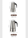 Coffee Maker Machine Moka Pot American Latte Electric Burner Italian French Press Percolator Brew Kettle Stovetop StainlessSteel