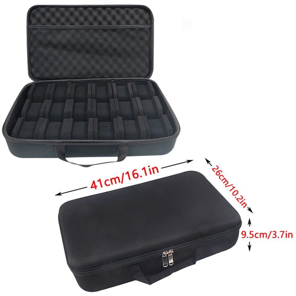 8 Slot Watch Box Sponge Watch Storage Organizer Protective Safety Canvas Shockproof EVA Storage Case for Most Watches