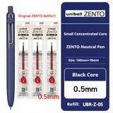 Uni-ball ZENTO Click Gel Pen,0.38/0.5/0.7mm Various Colors Water-based pen With Ergonomic Grip Smooth Writing for School&Office