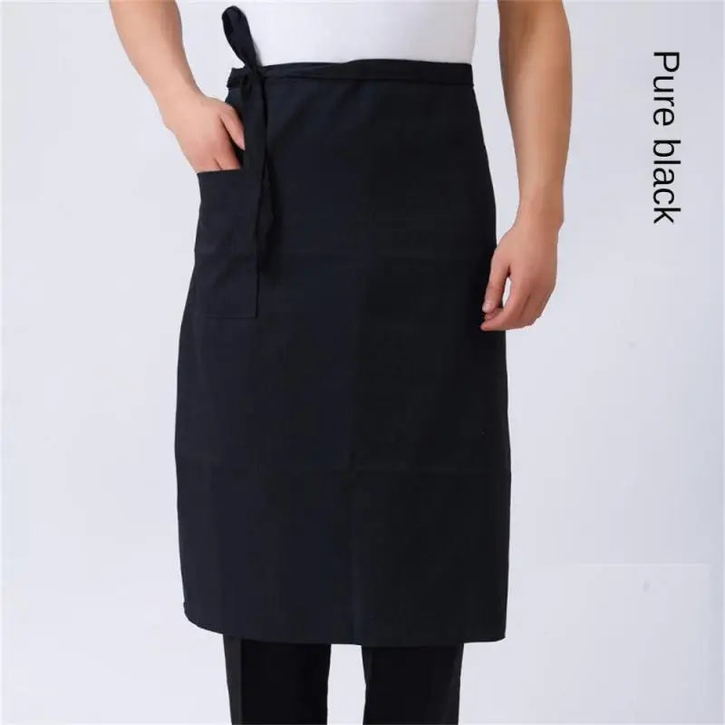 Chef Apron Special Kitchen Mens Hotel Restaurant Restaurant Back Kitchen Half-length Short Apron Household Cleaning