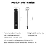 Mini Milk Frother Electric Egg Blender Coffee Whisk Mixer USB Rechargeable Handheld Mixer Foamer Shaker Cooking Drink Blender