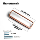 Goo-Ki Brushed Brass Cabinet Handle Antique Three-dimensional Finger Pulls Wardrobe Drawer Long Handle Nickel Drawer Pulls