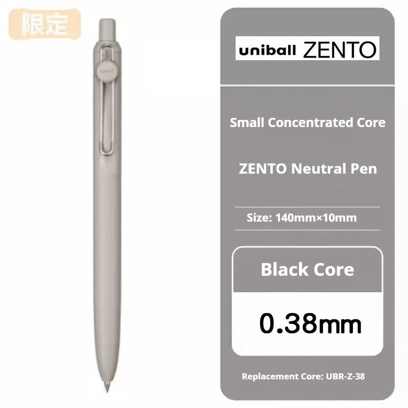 Uni-ball ZENTO Click Gel Pen,0.38/0.5/0.7mm Various Colors Water-based pen With Ergonomic Grip Smooth Writing for School&Office
