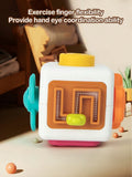 6 in 1 Montessori Educational Toys Sensory Busy Board Baby Practice Skills Cube Fidget Educational Toys for Girl Boy gift