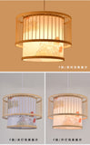 Bamboo Artwork Chandelier Lantern Tea Room Restaurant Restaurant Hot Pot Restaurant Japanese Style Retro Zen