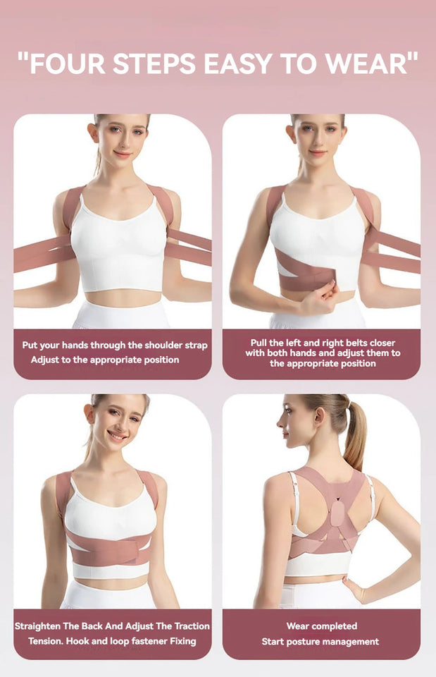 Adult Hunchback Corrector Invisible Back Straightening Stretching Straight Back Open Shoulder Lumbar Correction Belt Men Women